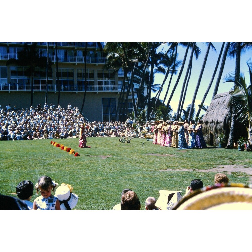 Original 1965 35mm Slide, "Hula Dancing #5", Honolulu, Hawaii